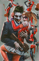 Greg Horn SIGNED DC Comics Batman Super Hero Art Print ~ Joker &amp; Harley Quinn - £23.29 GBP