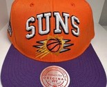 New Mitchell &amp; Ness NBA Phoenix Suns Snapback Hat Orange Purple OSFA - £23.21 GBP