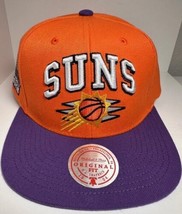 New Mitchell &amp; Ness NBA Phoenix Suns Snapback Hat Orange Purple OSFA - £22.89 GBP
