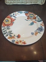 Pier 1 10.5&quot; Floral Dinner Plate-Very Rare-Brand New-SHIPS N 24 HOURS - £40.18 GBP