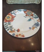 Pier 1 10.5&quot; Floral Dinner Plate-Very Rare-Brand New-SHIPS N 24 HOURS - £40.15 GBP