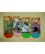 Four Pairs Women&#39;s New Japan Moomin Characters Cotton Ankle Socks One Size - £8.37 GBP