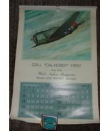 1974 Advertising  Calendar -Cal Hobby Distributors   Alhambra Cal  Airpl... - £11.97 GBP