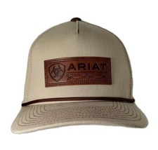 Ariat Men&#39;s Flexfit 110 Adjustable Snapback Cap Beige Brown One size fit... - $22.06 CAD