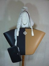 NEW Tory Burch Tiramisu/Black Color Block Large McGraw Tote $528 - £428.71 GBP