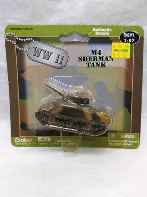 Boley WWII M4 Sherman Tank Diecast Vehicle 1:87 Scale - $24.74