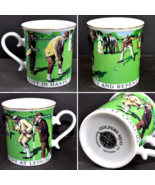 Golfers Putt In Haste Repent Leisure Vintage Porcelain Tea Cup Coffee Mu... - $19.20