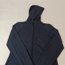 Tek Gear Women's Blue Cotton Blend Long Sleeve Full Zip Hoodie Jacket Sz Medium image 8