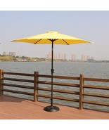 8.8ft Patio Umbrella: Yellow, Tilt, Crank, Base - $3,484.04 MXN
