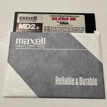 688 attack SUB a Special Mission from Maxell 5.25 Floppy MS-DOS - $11.88