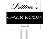 Litton&#39;s Back Room Menu Fountain City Tennessee - $17.82