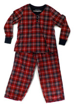 Nautica 2PC Womens Sleepwear Pajama Set Sz Xxl Red Navy Plaid Long Sleeve Nwot - £8.64 GBP