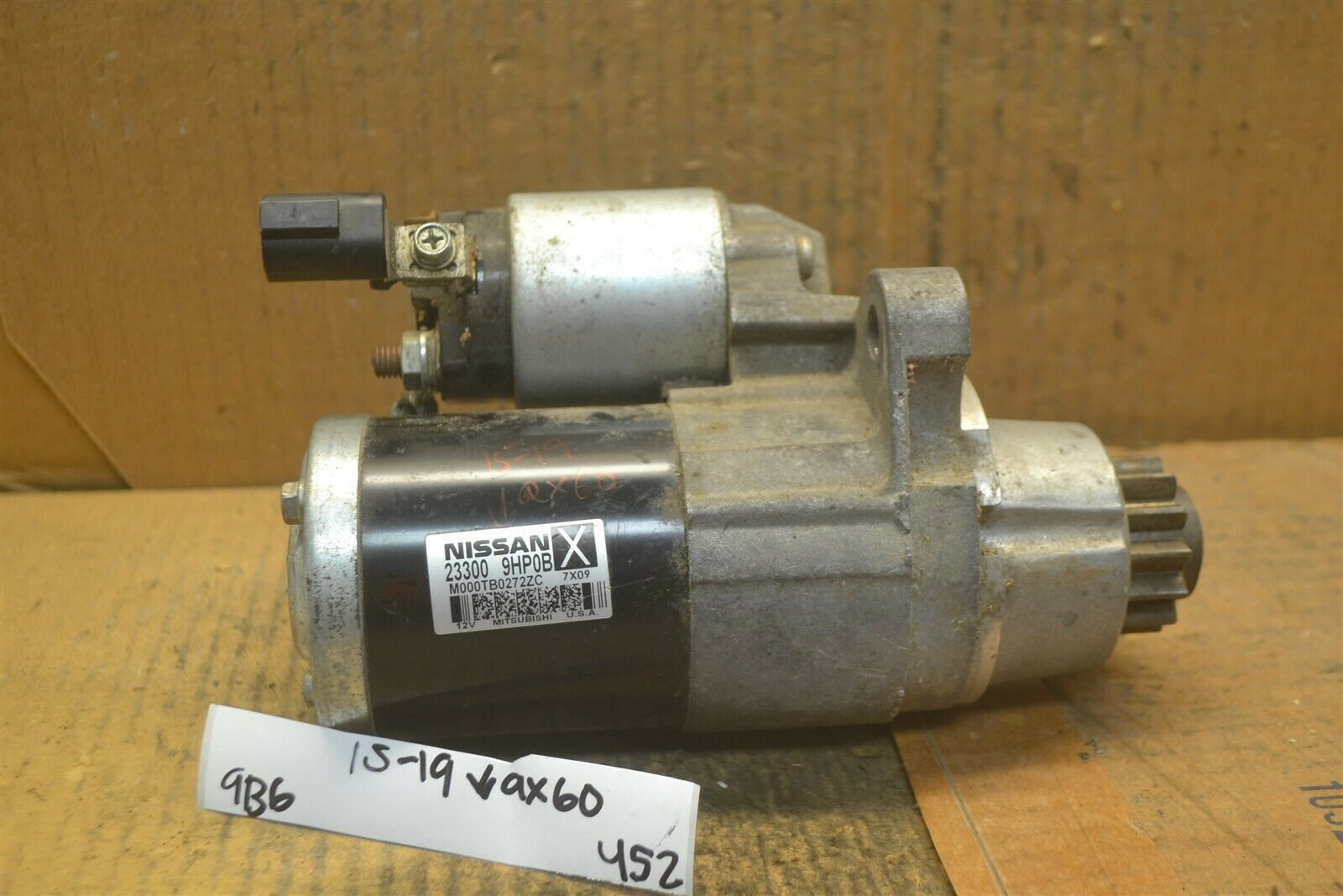 15-19 Infiniti QX60 Engine Starter Motor 233009HP0B OEM 452-9b6 - $19.99