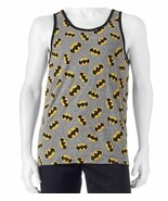 Batman Mens Grey Tank Top Large DC Comics Licensed Sleeveless T Shirt Logo - $10.84 CAD