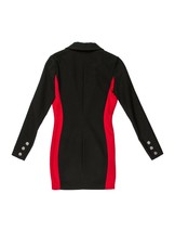NWT Anthony Vaccarello Bandage Dress Wool Blazer Jacket Top Red and Blac... - £141.63 GBP