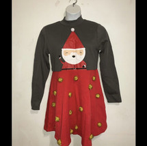 NEW Mighty Fine Santa Pom Pom Long Sleeve Ugly Sweatshirt Dress Size XL - $21.25