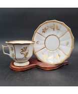 Antique c.1915 G. Demartine Avance Limoges Gold Gilt Floral Coffee Cup &amp;... - $16.23 CAD