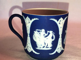 Wedgwood Jasperware Dark Blue Demitasse Cup Mint - $19.99