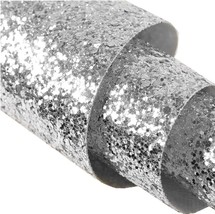 Dhhouse Self Adhesive Silver Chunky Glitter Wallpaper ,, 17.4In X 16.4Ft, Silver - £28.34 GBP