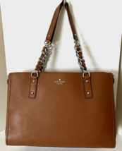 New Kate Spade Andee Cobble Hill Satchel Leather Warm Gingerbread with D... - $128.16