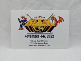 Rock Con November 4-6 2022, Rockford Illinois Flyer 6&quot; X 4&quot; - £27.68 GBP