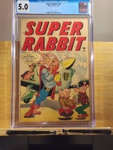 RARE 1948 Graded Comic SUPER RABBIT #14 Last Issue CGC 5.0 Highest Grade... - $1,350.00