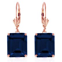Galaxy Gold GG 14k Rose Gold Lever Back Earring with Saphire - $18,397.28 MXN+