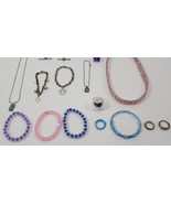 M) Vintage Junk Drawer Mixed Lot Children&#39;s Costume Doll Jewelry Ring Br... - £7.90 GBP
