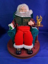 Avon Santa Read Me A Story- Vtg 1999 Animated Display Incomplete / Working - £62.22 GBP