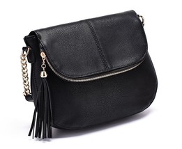 Jiessie&amp;Angela New Famous  Women Bag Leather Fashion Lady&#39;s Messenger Bag Tassel - £22.62 GBP