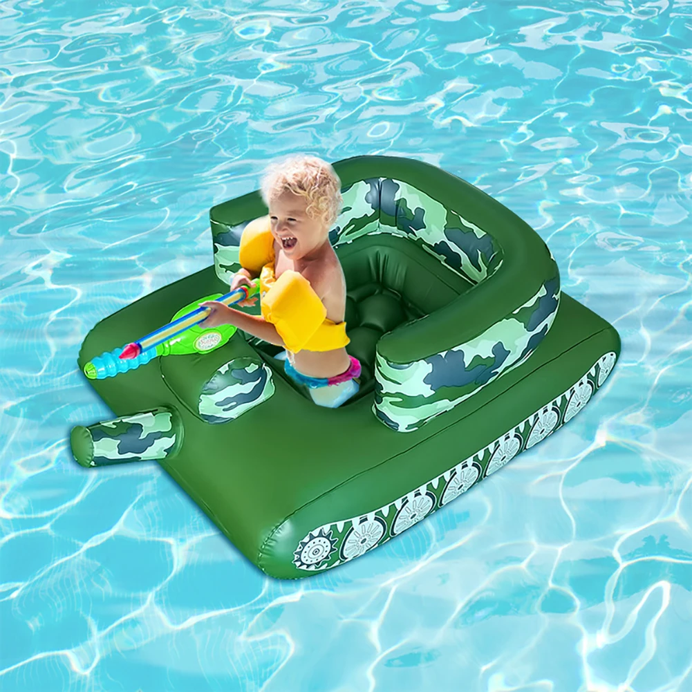 Kids Inflatable Pool Floaties PVC Reusable Swim Floaty Rafts Lightweight - £36.77 GBP+