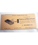 1918 Ad C. Rogers Co. Camera and Optical Goods Store Springfield, Mass. - €6,85 EUR