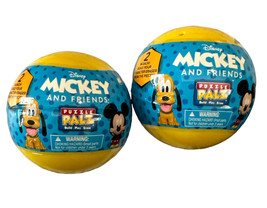 Disney Mickey &amp; Friends Puzzle Palz Sealed Build Play Eraser Random Blind 2 Pack - £12.78 GBP