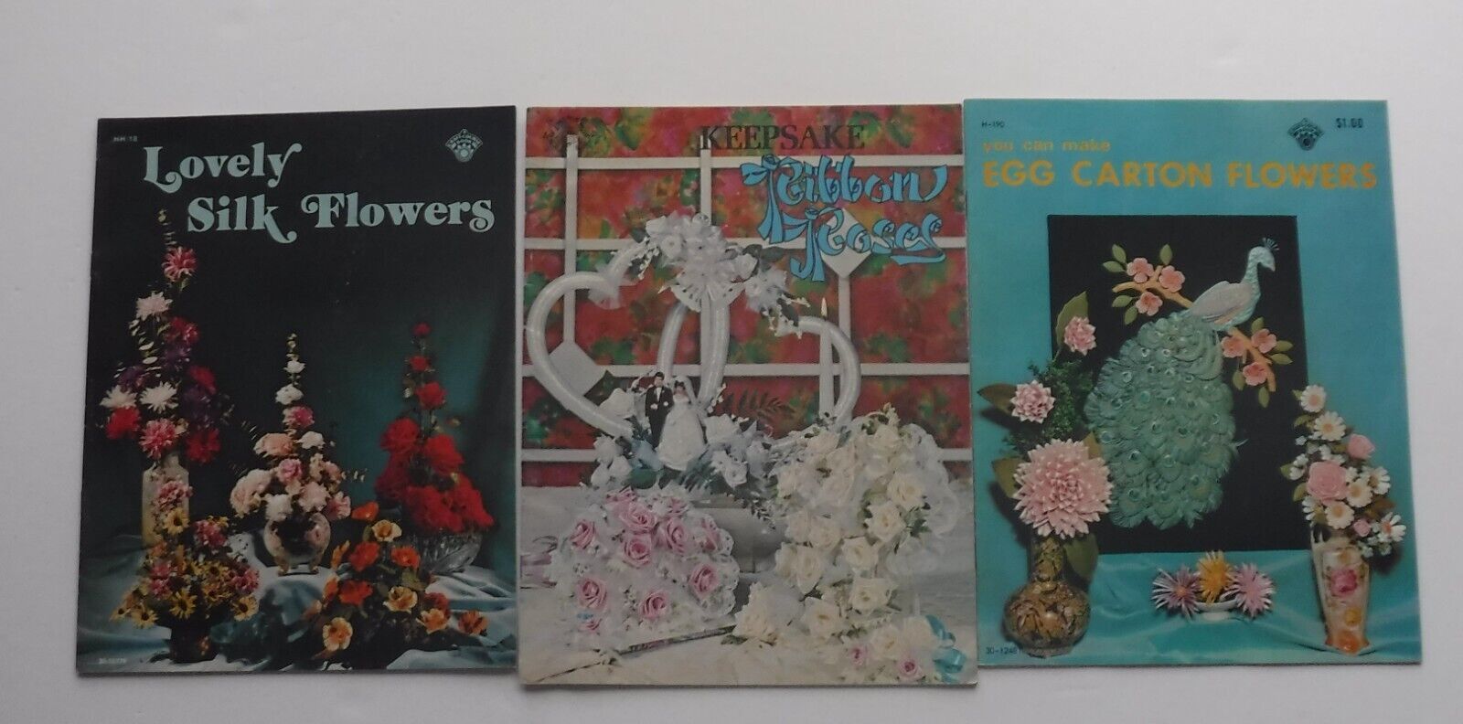 Primary image for Artificial Flower Making Craft books / booklets Lot of 3 Keepsake Ribbon Roses