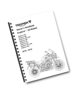2016 2017 2018 TRIUMPH OWNERS HANDBOOK MANUAL - EXPLORER XR XRX XRT XC X... - $1,096.50 MXN
