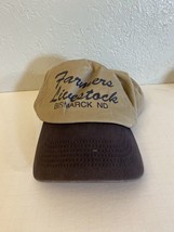 Farmers Livestock Bismarck North Dakota Hat Cap Ranching Snapback - £8.07 GBP