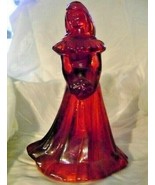 Fenton Art Glass Ruby Blank Bridesmaid Doll Figurine - £74.55 GBP