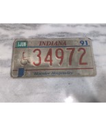 Vintage 1992 Indiana &quot;Hoosier Hospitality&quot; Handicapped License Plate 349... - €5,97 EUR