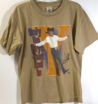 Clay Walker Vintage 90s C&amp;W Only On Days That End Tour Concert Khaki T-Shirt L - £44.21 GBP