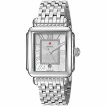 Michele Deco Madison Diamond Dial With Roman Numerals Lady&#39;s Watch MWW06T000141 - £612.86 GBP