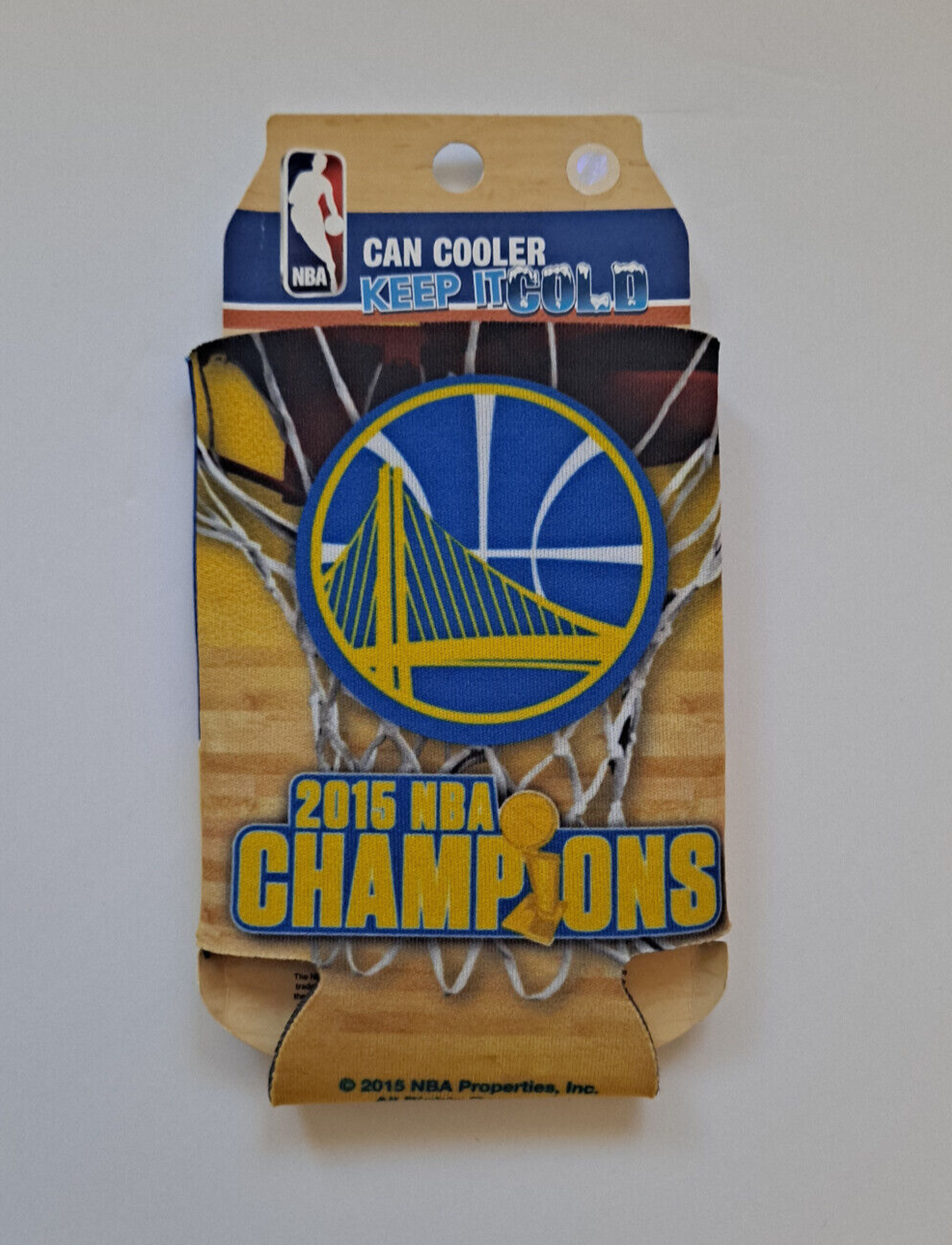 GOLDEN STATE WARRIORS NBA 2015 CHAMPIONS NBA CAN BOTTLE COOZIE KOOZIE COOLER - £6.71 GBP