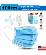 100pcs 3-Ply Layers Face Medical Disposable Mask Mouth Cover Shield Prot... - $111.15 MXN