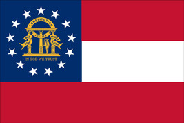 Georgia State 10&#39; x 15&#39; Nylon Flag - £289.24 GBP