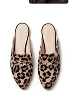 $298 Kate Spade Cece Too Calf Hair Leopard Loafers Mules Flats Size 6 - £62.90 GBP