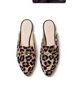 $298 Kate Spade Cece Too Calf Hair Leopard Loafers Mules Flats Size 6 - £61.60 GBP