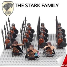 19pcs Game of Thrones Minifigures The Stark Family Army Eddard Stark Jory Cassel - £25.47 GBP