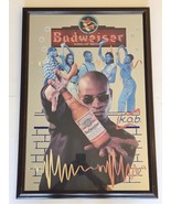 Vintage Rare 1996 Budweiser King of Beer Mirror Sign Music Themed 32&quot; x 22&quot; - $188.54 CAD