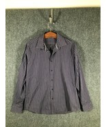 Ben Sherman Men's Button Up Shirt Large (16.5)(34-35)Multi Colored Purple Stripe - $11.20