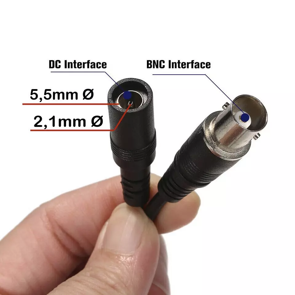 CCTV BNC VIDEO and DC cable 60W 13&quot; *LOT 4x* (close-out inventory prices) - $10.88 CAD
