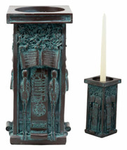 Ebros Frank Lloyd Wright FLW Stork Panel Candle Holder Pillar Figurine 7.75&quot;H - £30.06 GBP